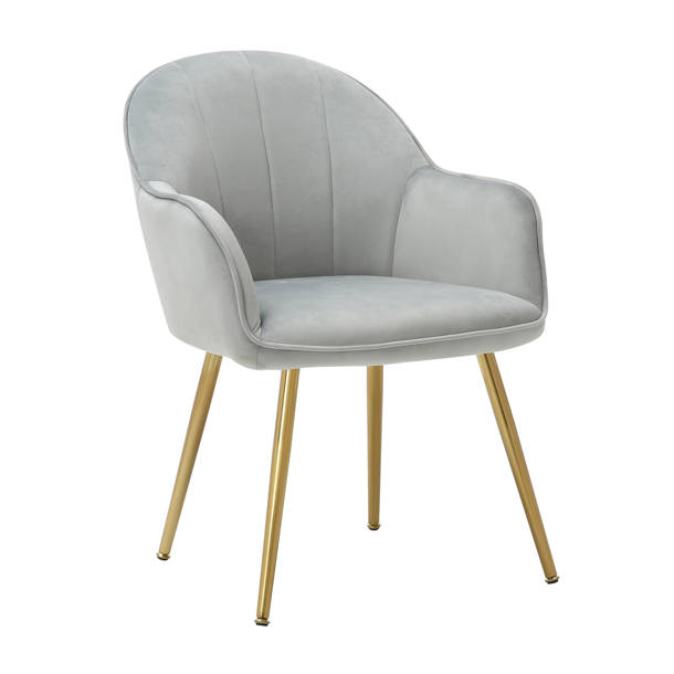 Etta Avenue™ Julian Velvet Upholstered Arm Chair & Reviews Wayfair